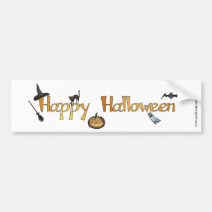 Happy halloween bildekal