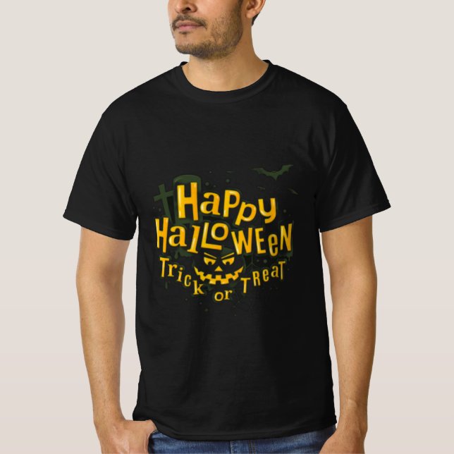 Happy halloween bilder T-shirt-trendig och söt T Shirt (Framsida)