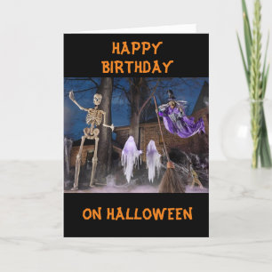 **HAPPY HALLOWEEN BIRTHDAY*** OCH BO TILL DIG! KORT
