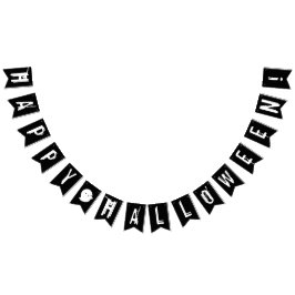 Happy halloween Black and White Ghost Vimplar