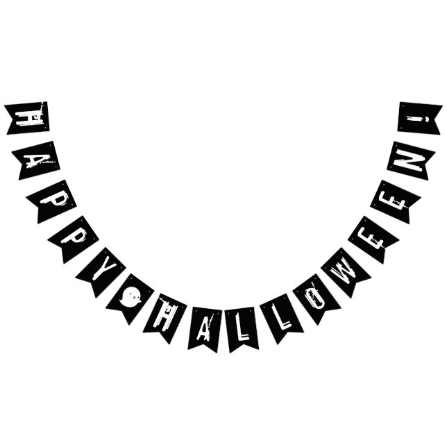 Happy halloween Black and White Ghost Vimplar (Alla)