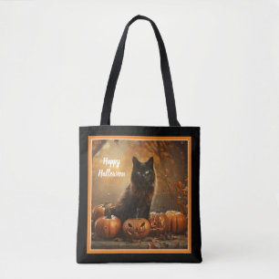 Happy halloween Black Cat Collection Tygkasse