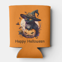Happy halloween Black Cat Jack-o-Lantern Orange