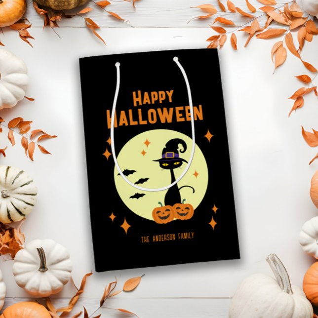 Happy halloween Black Cat Personlig (Skapare uppladdad)