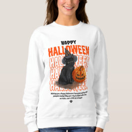 Happy halloween Black Cat &Pumpkin Women's Hoodie T Shirt