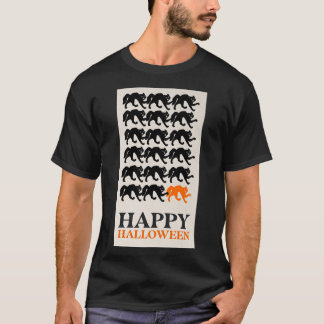 HAPPY HALLOWEEN BLACK CAT T SHIRT