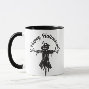 Happy halloween Black Fågelskrämma Halloween Mugg
