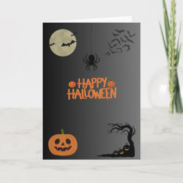 Happy Halloween Black Kort
