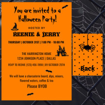 Happy halloween Black & Orange Halloween fest