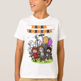 Happy halloween Black Orange T Shirt