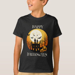 Happy halloween Black Orange T Shirt