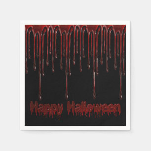 Happy halloween Blood Drives Napkins Pappersservett