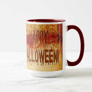Happy halloween Blood Nedfläckad Wall Mugg