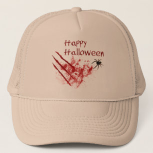 Happy halloween Bloody Scratches Truckerkeps