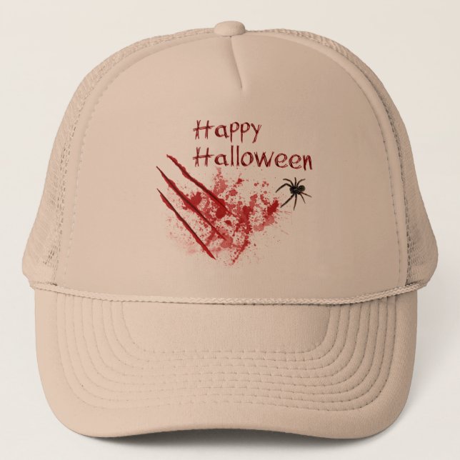 Happy halloween Bloody Scratches Truckerkeps (Framsida)