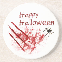 Happy halloween Bloody Scratches Underlägg Sandsten