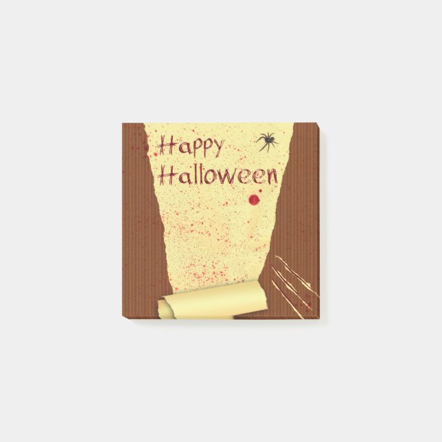 Happy halloween Bloody Tapet Post-it Block (Framsida)