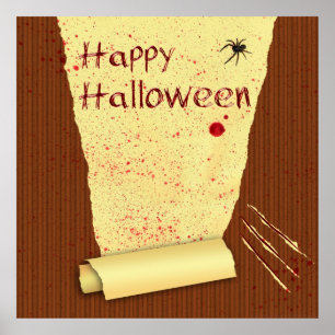 Happy halloween Bloody Tapet Poster
