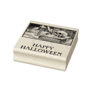 Happy halloween bokar gummi frimärke stämpel