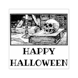 Happy halloween bokar gummi frimärke stämpel