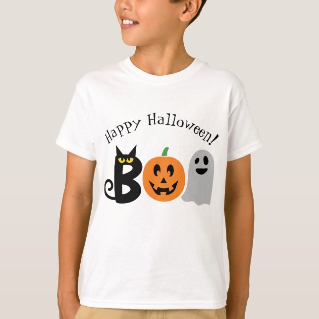 Happy halloween Boo Kids' Shirt T (Framsida)
