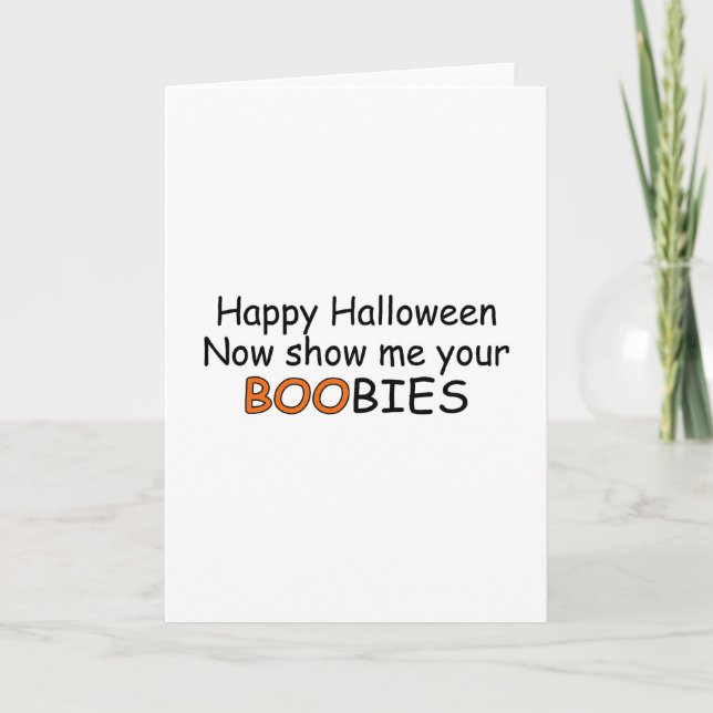Happy halloween Boo Kort (Framsida)