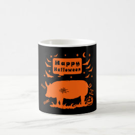 Happy halloween Boo Oink Coffee Mugg