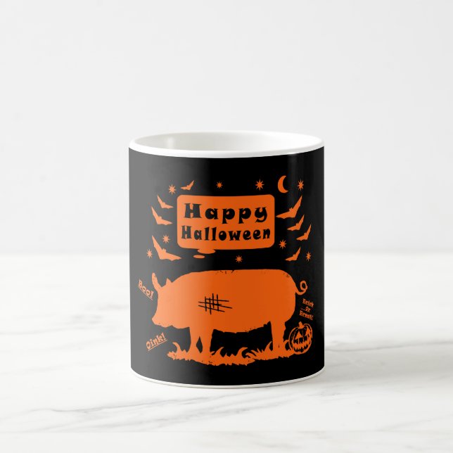 Happy halloween Boo Oink Coffee Mugg (Center)