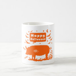 Happy halloween Boo Oink Kaffemugg