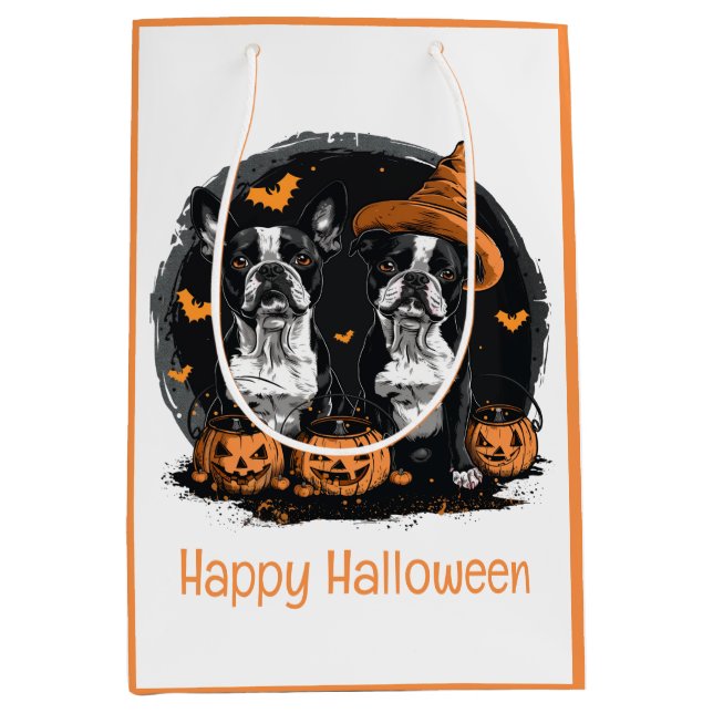 Happy halloween Boston Terrier Hundar (Framsidan)