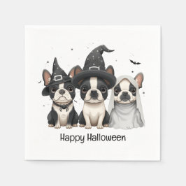Happy halloween Boston Terrier Hundar Pappersservett