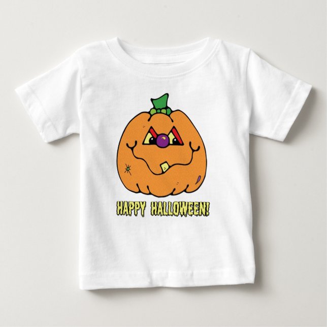 Happy halloween Boy Pumpkin T-Shirt (Framsida)