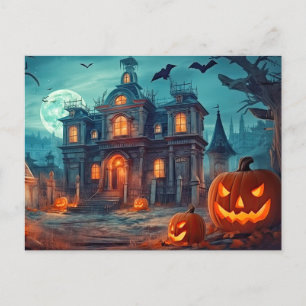 Happy halloween Brökt manor Vykort