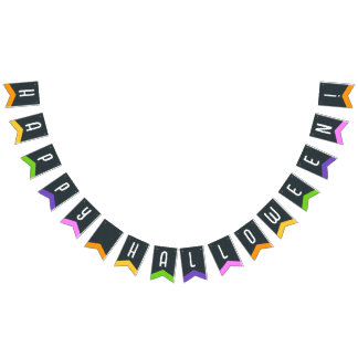 Happy Halloween Bunting Flags Vimplar