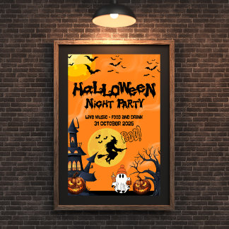 Happy halloween Bus eller godis Poster