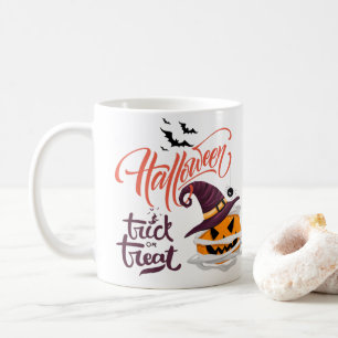 Happy halloween Bus eller godis Pumpkin Kaffemugg