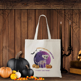 Happy halloween Bus eller godis ToteCandy Bag Tygkasse