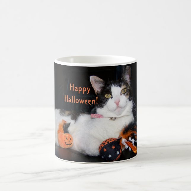 Happy halloween Calico Cat Kaffemugg (Center)