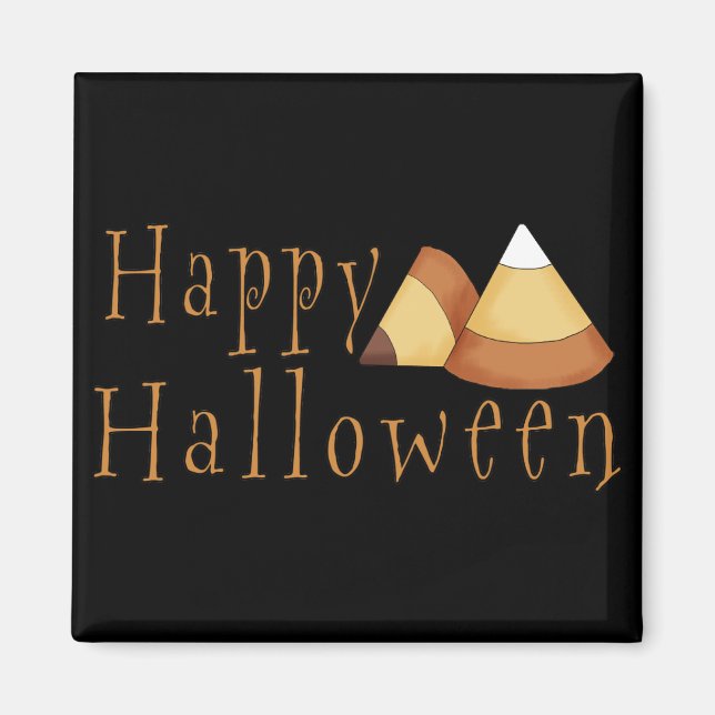 Happy halloween Candy corn Magnet (Framsidan)