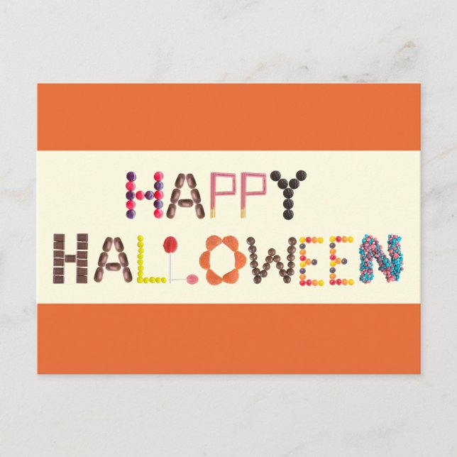 Happy halloween Candy - Cute för barn Vykort (Framsida)