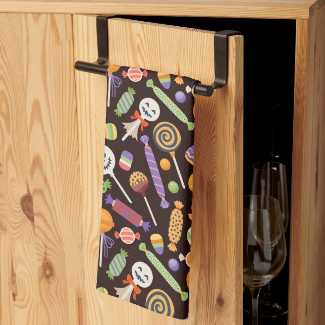 Happy halloween Candy Kitchen Towel Kökshandduk (Thirds Fold)