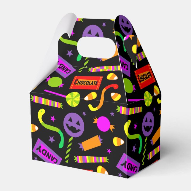 Happy halloween Candy Mönster Presentaskar (Framsidan Sidan)