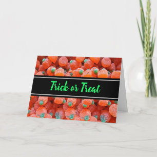 Happy halloween Candy Pumpkins Card Kort