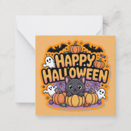Happy halloween cards, cute, stock up! anteckningskort