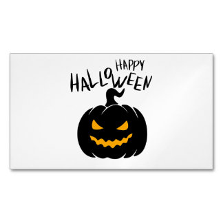 Happy Halloween Carte de visite magnétique Magnetiska Visitkort