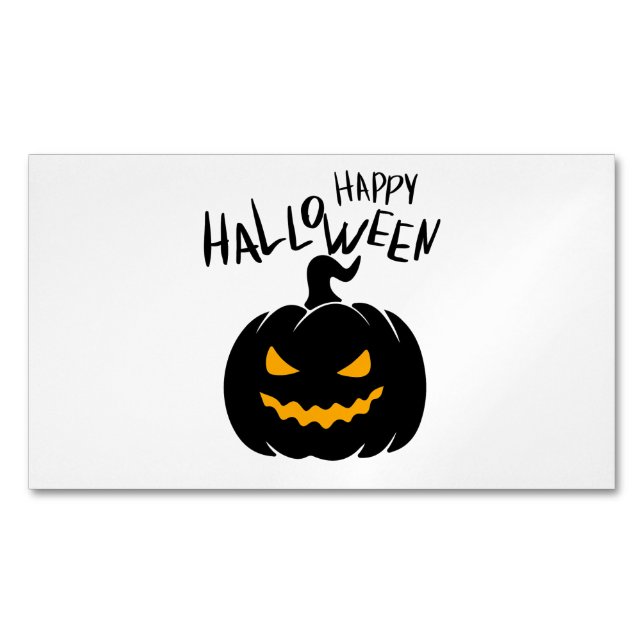 Happy Halloween Carte de visite magnétique Magnetiska Visitkort (Framsida)