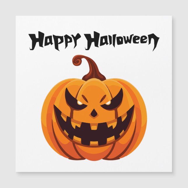 Happy Halloween Carte magnétique (Framsida)