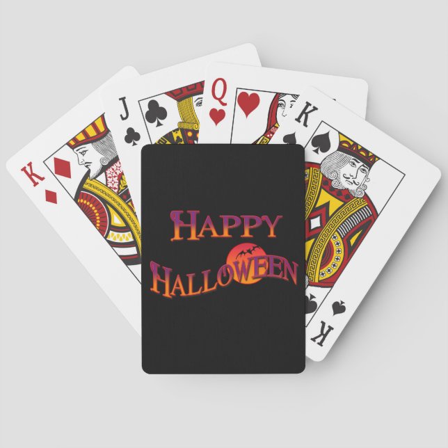 Happy halloween casinokort (Baksidan)