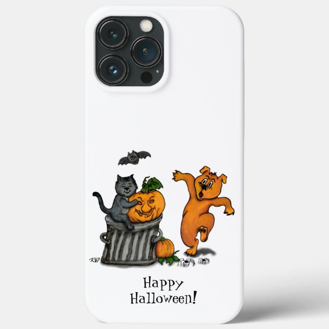 Happy halloween! Cat Fladdermus Hund och Spider (Baksida)