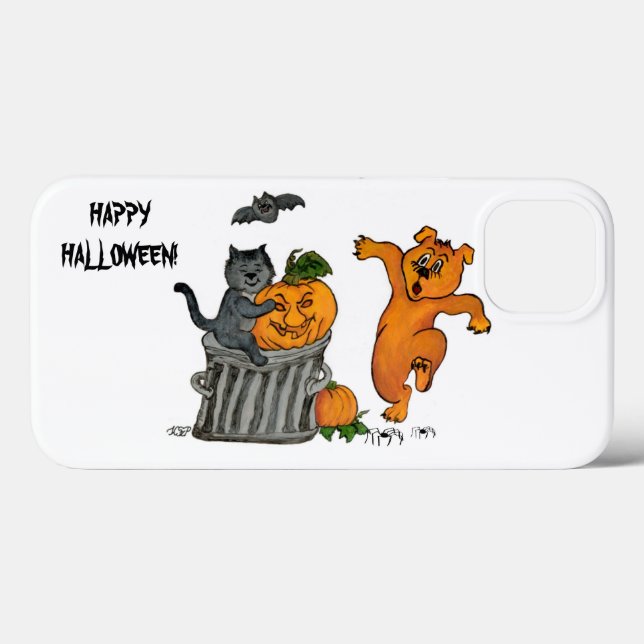 Happy halloween! Cat Fladdermus Hund och Spider (Baksida (horisontell))